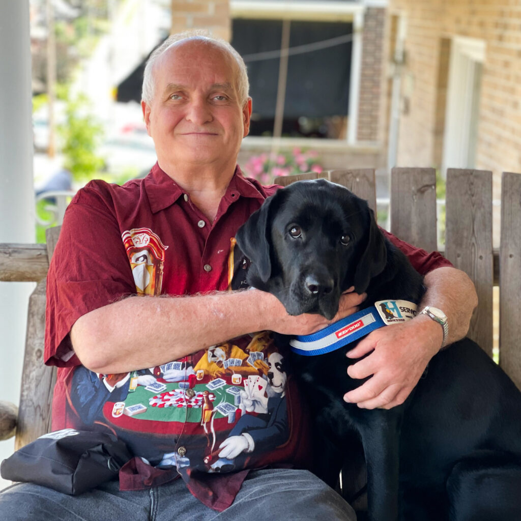 richard and K9 bella